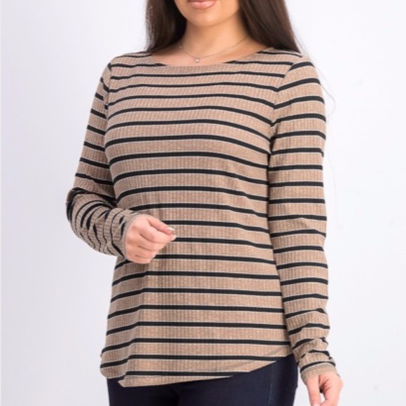 Charter Club Women's Heather Long-Sleeve Top - Picture 1 of 4